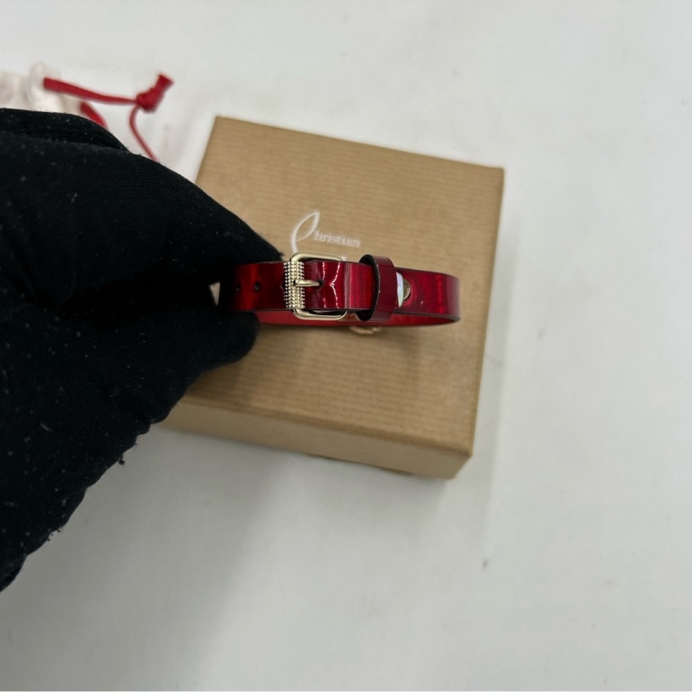 Women’s Christian Louboutin CL logo bracelet made in Italy NWT - Picture 7 of 11